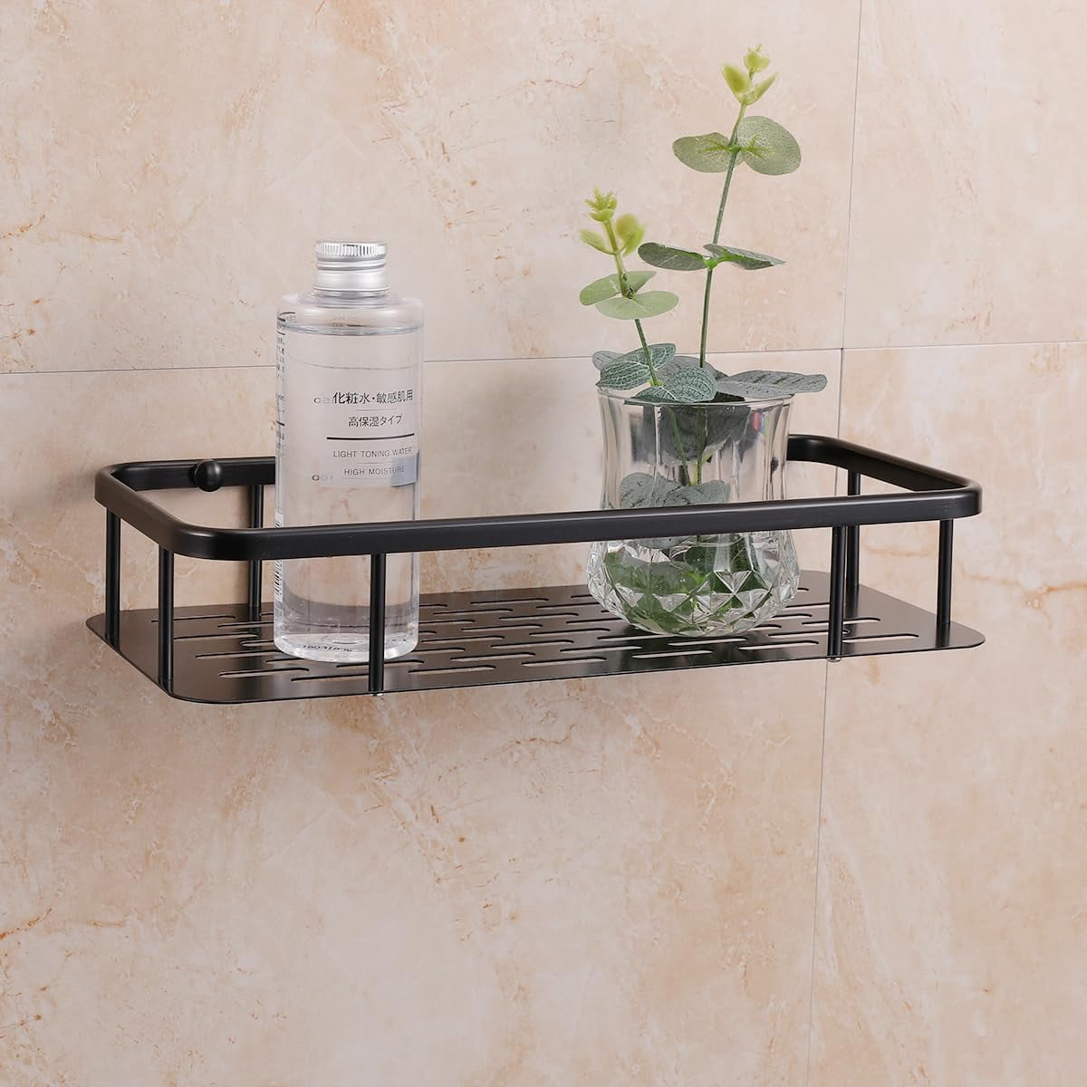 Oil Rubbed Bronze Shower Shelf Rectangle Bathroom Shampoo Holder Shower Caddy Wall Mounted ...