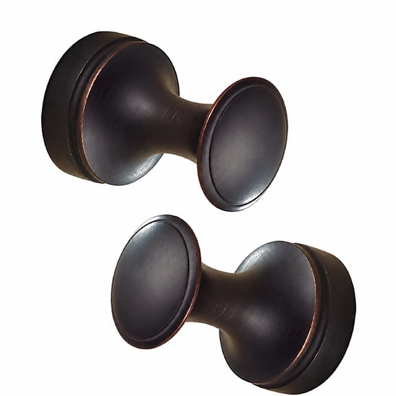 Oil Rubbed Bronze Towel Hooks, Farmhouse Wall Hooks for Bathroom Bedroom Entryway, 2 Pack Hold 5 kg