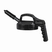 Oil Safe Mini Spout Lid,w/0.27 In Outlet,Black 100401