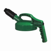 Oil Safe Stumpy Spout Lid,w/1 In Outlet,Mid Green 100505