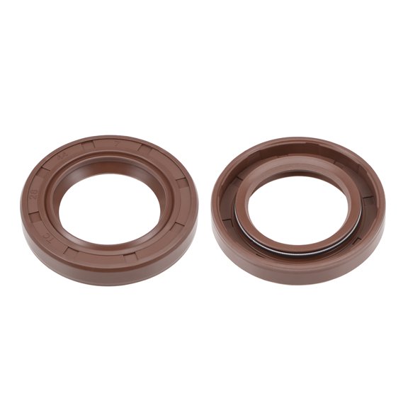 Oil Seal 28mm Inner Diameter 44mm OD 7mm Thick Fluorine Rubber Double Lip Seals 2Pcs