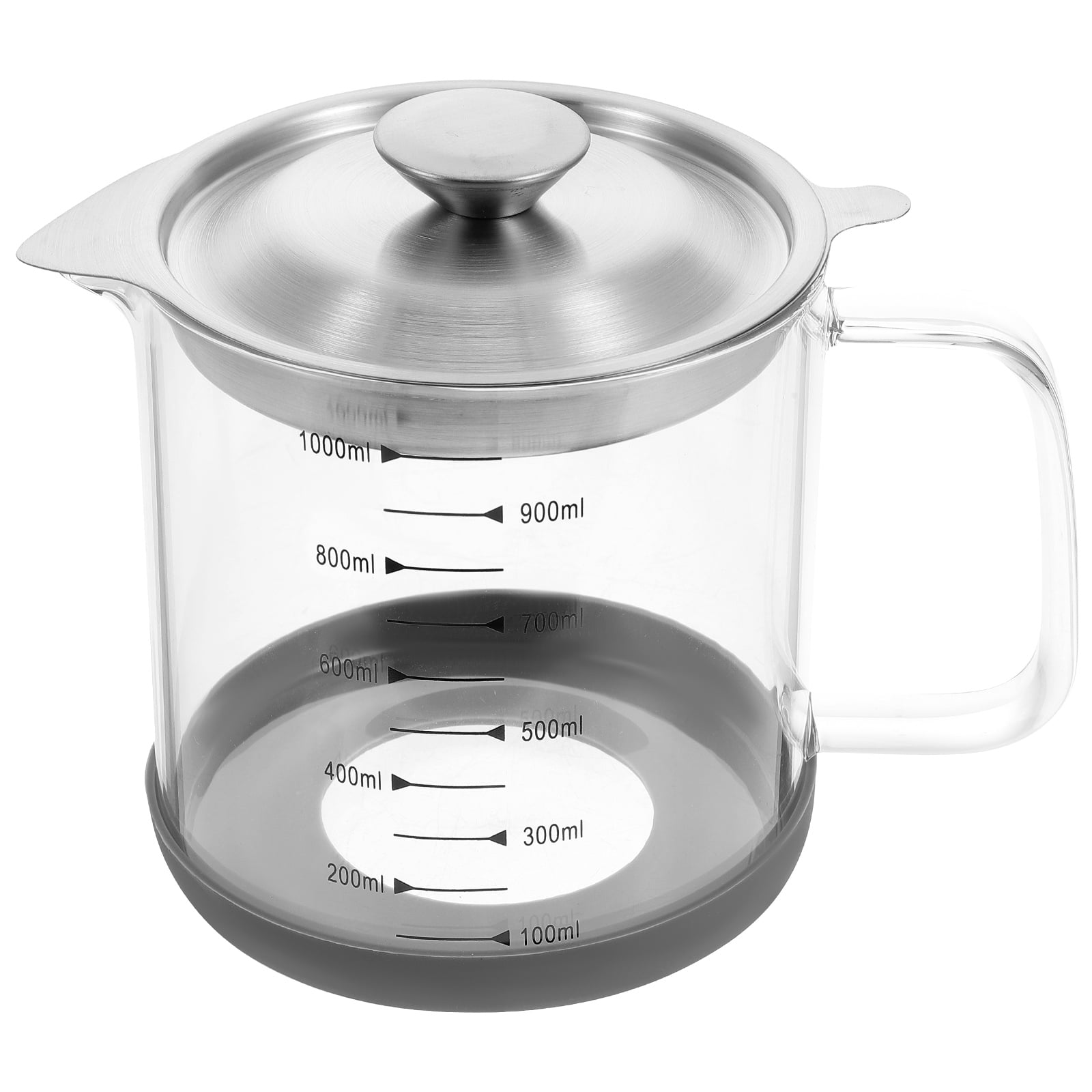 Oil Separator Pot Bottle Dispenser Stainless Steel Containers with Lids