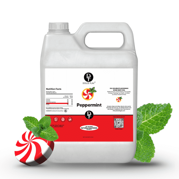 Dolce Flav - Oil Soluble Peppermint Flavoring 1 Gallon