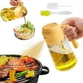 thumbnail image 1 of Oil Spray Bottle, 2 in 1 Oil Spray and Oil Container, 470ml/ 16oz Olive Oil Spray Bottle,Cooking Oil Spray Glass for Used for Air Fryer, Baking, Grilling(GREY), 1 of 5