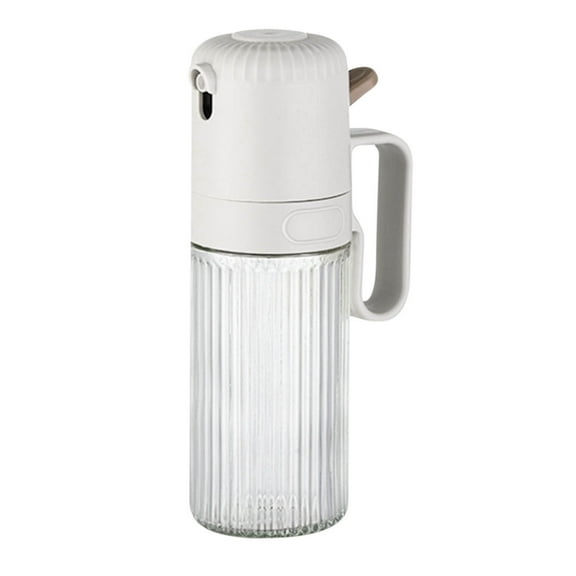 Oil Spray Bottle Glass 250ml Capacity for Kitchen Cooking Air Fryer Use with High Pressure Nozzle Even Mist Distribution Leak Proof Design Easy Fill Cleaning