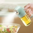 thumbnail image 1 of Oil Sprayer Bottle for Cooking | Glass Atomizing Mist Canister | Leak-Proof, One-Handed Operation, Precise Oil Control | White/Yellow/Green | 20.7x9.5cm | Kitchen Grill BBQ, 1 of 6