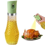 Oil Sprayer for Cooking Olive Oil Sprayer Mister for Air Fryer Oil Spray Spritzer Glass Bottle Kitchen Gadgets for BBQ,Salad,Baking,Grill 260mlGreen