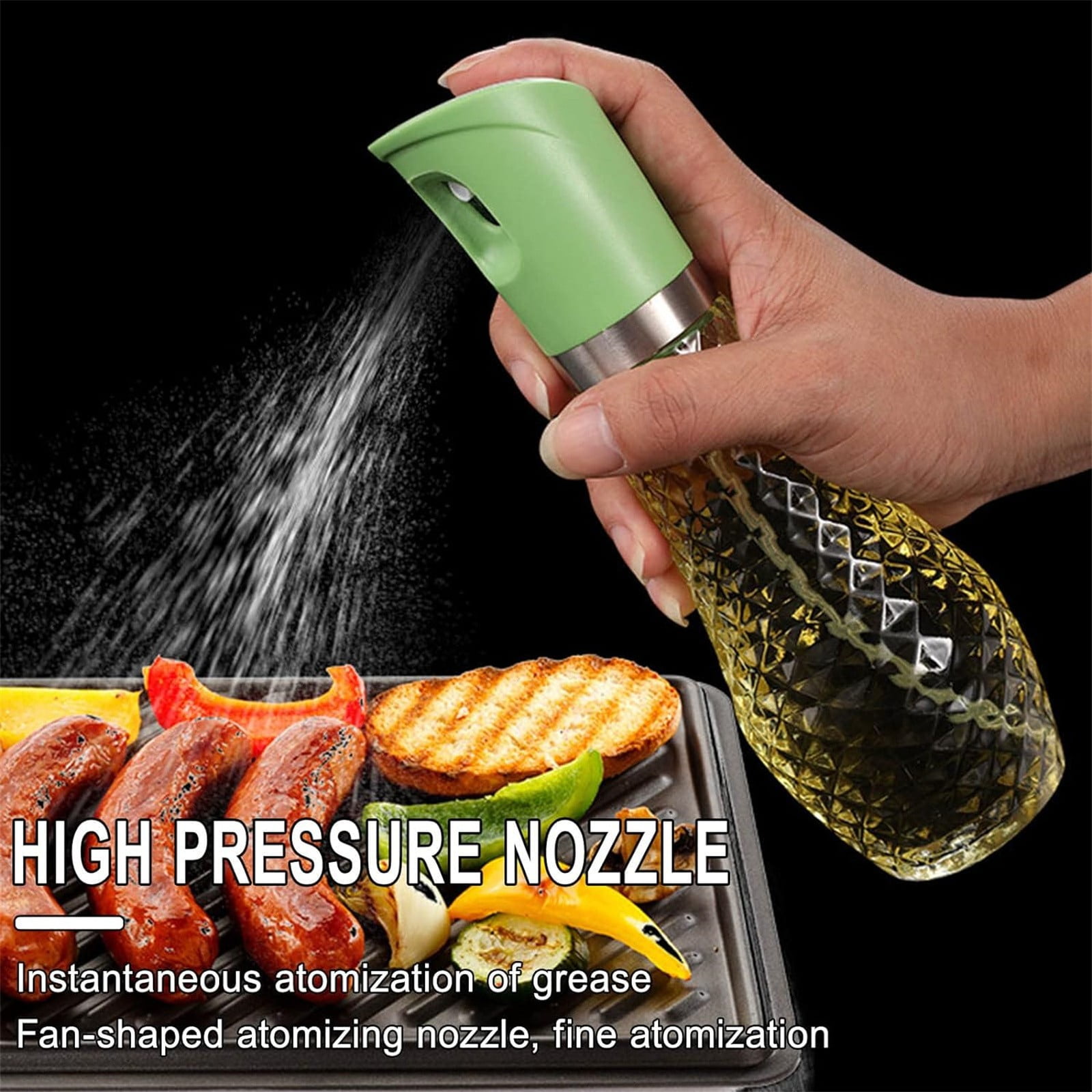 Oil Sprayer For Cooking Olive Oil Sprayer For Air Fryer Portable Olive Oil Dispenser Glass