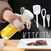 Oil Sprayer Mister Olive Oil Spritzer for Air Fryer Cooking Spray Bottle 200ml/6.8oz Kitchen Gadgets for BBQ Frying Salad Roasting White