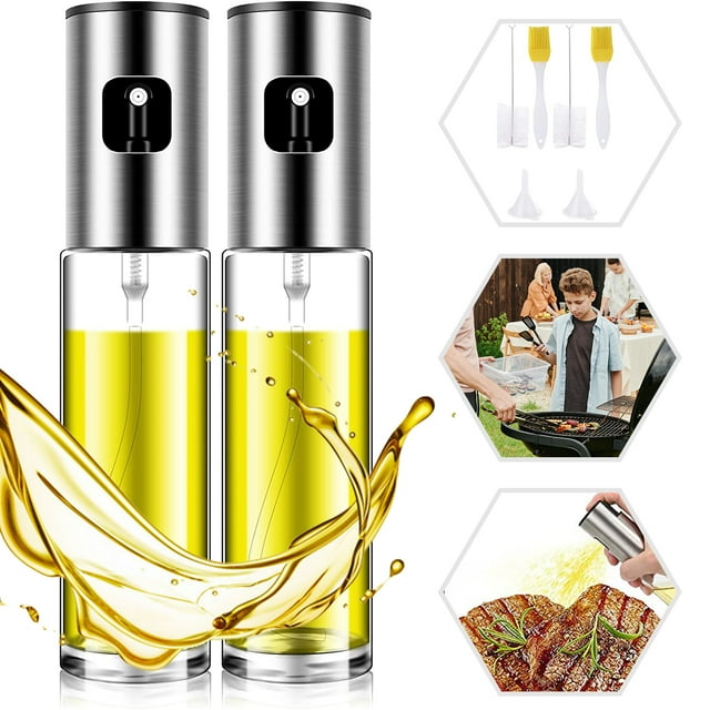 Oil Sprayer for Cooking, 100ml Glass Kitchen Olive Oil Sprayer Mister, Oil Sprayer Bottle for