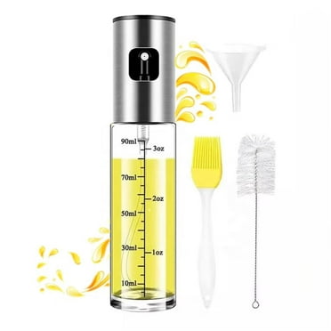 Oil Sprayer for Cooking-100ml Olive oil spray bottle –olive oil Sprayer Mister for salads, baking, BBQ- air fryer accessory- perfect dosage