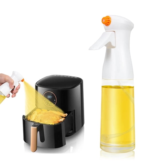 Oil Sprayer for Cooking, Olive Oil Bottle Mister, Glass Refillable Olive Oil Spritzer for Air Fryer, Salad, Roasting, Kitchen Baking, BBQ