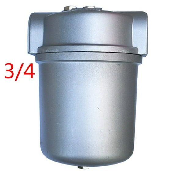 Oil Strainer Filter Full Aluminum Transparent Cup 3/8" 1/2" 3/4 1 Medium Fuel Filter Water Separator for Boiler and Burner