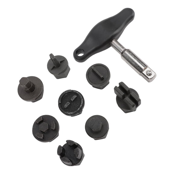 Oil Sump Drain Plug Repair Kit Oil Pan Drain Plug Install Kit, Oil Pan Drain Plug Repair Kit 9Pcs for Plastic Oil Pan Oil Drain Plug