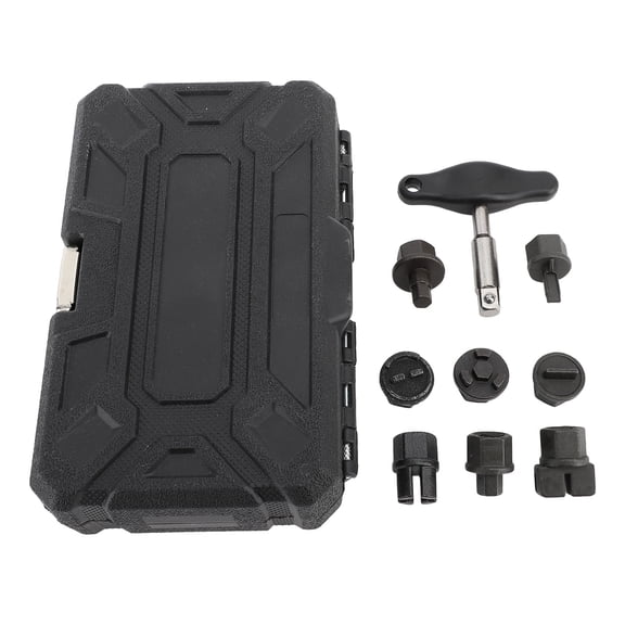 Oil Sump Pan Drain Plug Tool Oil Pan Drain Plug Install Kit, Oil Pan Drain Plug Repair Kit 9Pcs for Plastic Oil Pan Oil Drain Plug