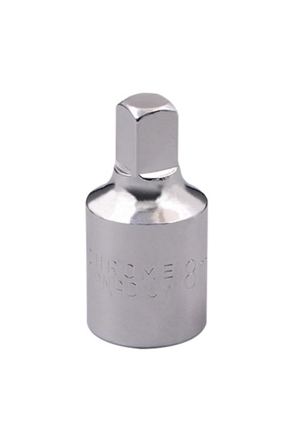 Oil Sump Plug Key, 8mm Square Head, 3/8-inch Drive, Alloy Steel
