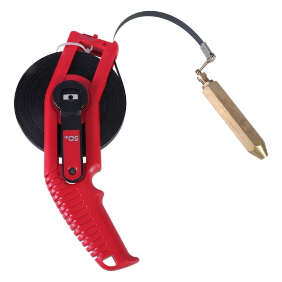 Oil Tank Gauging Tapes 15/20/30/50M Measuring Ruler with Explosionproof Brass Plumb Bob Tape Measure Plastic Handle