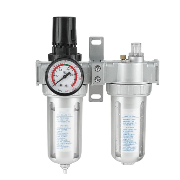 Oil Water Filter SFC400 Trap Filter Airbrush Air Compressor Pressure Regulator Reducing Valve 1/2in Compressor Filter kit ,Durable Materia
