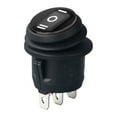 thumbnail image 1 of Oil & Water Resistant Round Rocker Switch 3 Pin 3 Position Switch No Light for Easy Installation In Wet Environments, 1 of 11