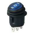 thumbnail image 1 of Oil & Water Resistant Round Rocker Switches 3 Pin 3 Position Switches No Light for Easy Installation In Wet environment, 1 of 7