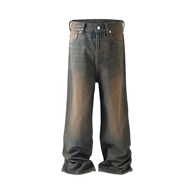 Y2k Streetwear Wax Leather Strecth Jeans Men and Women Ropa Y2k Streetwear Wax Leather Strecth Jeans Men and Women Ropa
