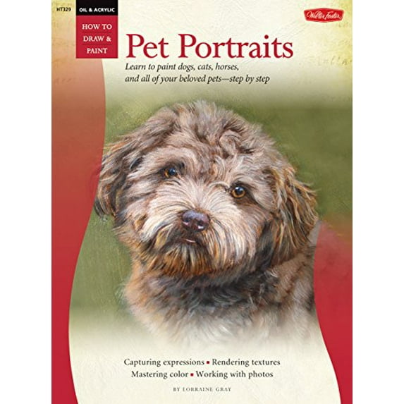 Pre-Owned Oil and Acrylic: Pet Portraits: Learn to paint dogs, cats, horses, all of your beloved pets?step by step (How Draw & Paint) Paperback