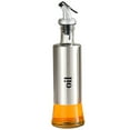 thumbnail image 1 of Oil dispenser bottle, glass stainless steel, oil nozzle, for olive oil/vinegar/sauce/sesame oil, etc - style:style2;, 1 of 5