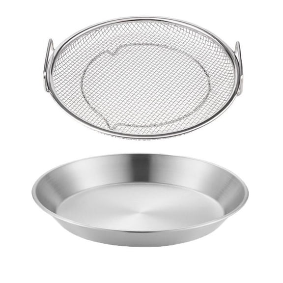 Oil draining rack, stainless steel food draining rack with tray, kitchen oil filter tray, deep fryer filter oil drip tray, for home baking cooking deep frying grilling food filter