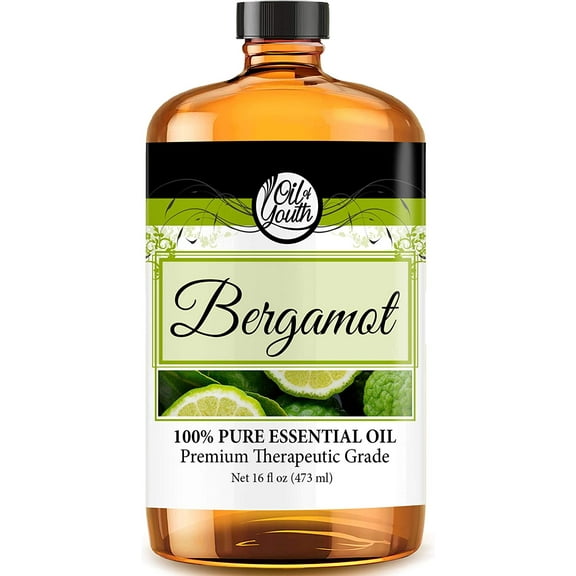 Oil of Youth Essential Oils 16oz - Bergamot Essential Oil - 16 Fluid Ounces