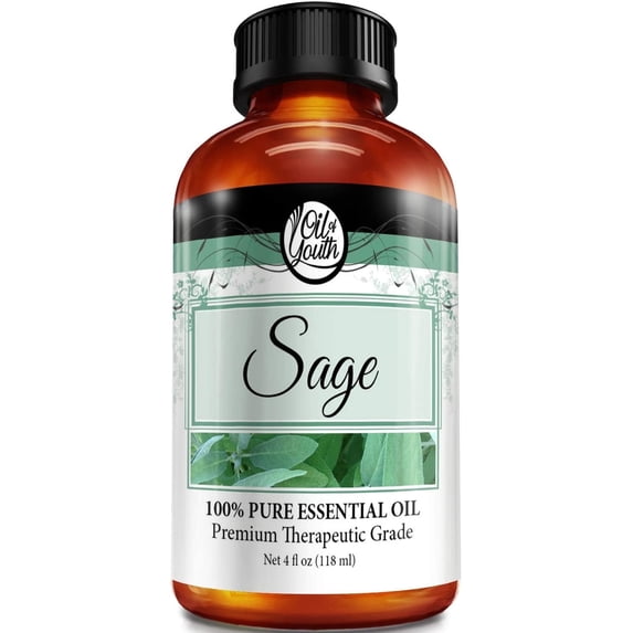 Oil of Youth Sage Essential Oil, 4 fl oz