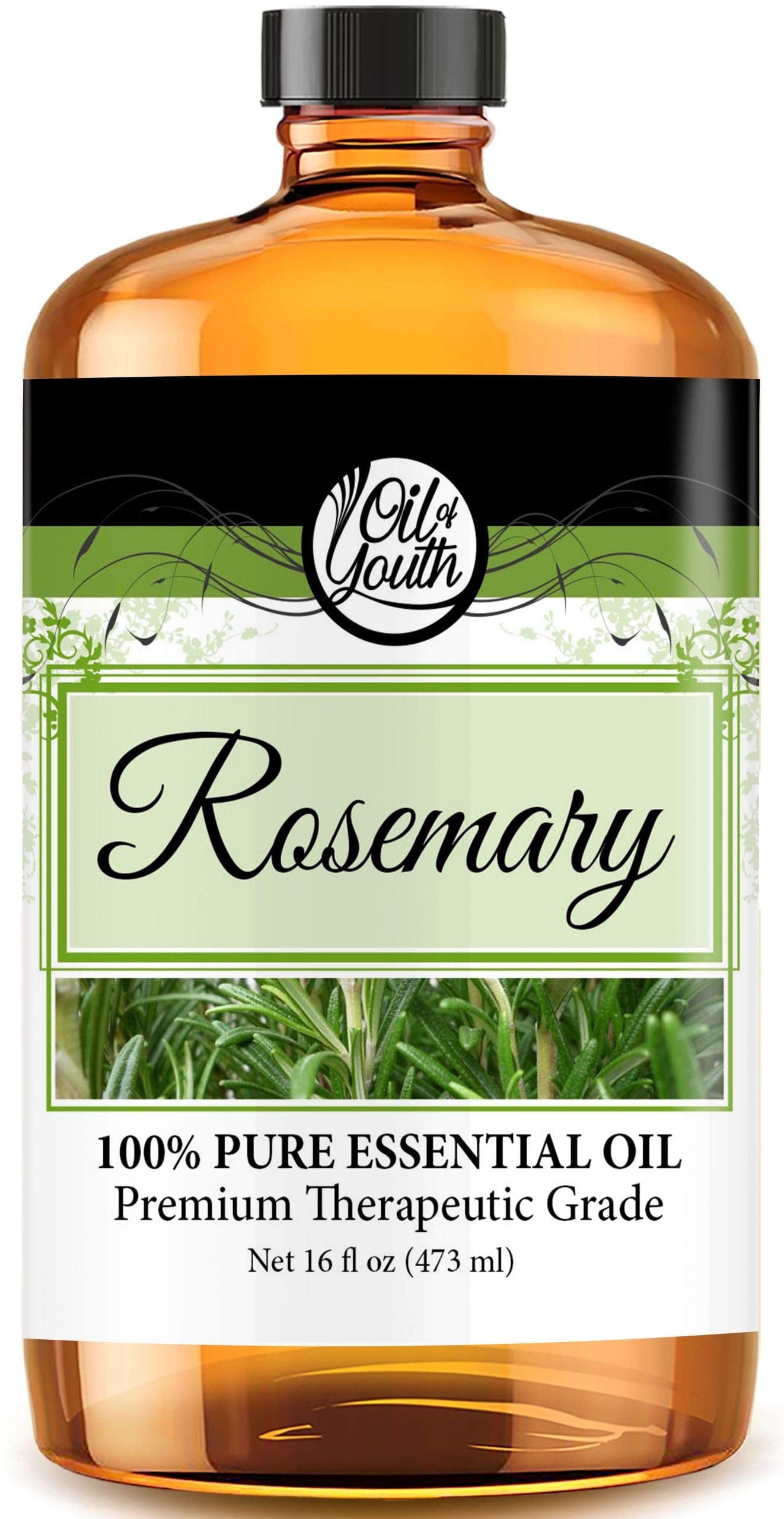 Oil of Youth Therapeutic Rosemary Essential Oil, 16 fl oz