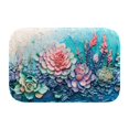 thumbnail image 1 of Oil on relief 957 Non-Slip Memory Foam Bath Rug: Absorbent, Quick-Dry, Machine Washable, Soft & Comfortable - S, 1 of 7