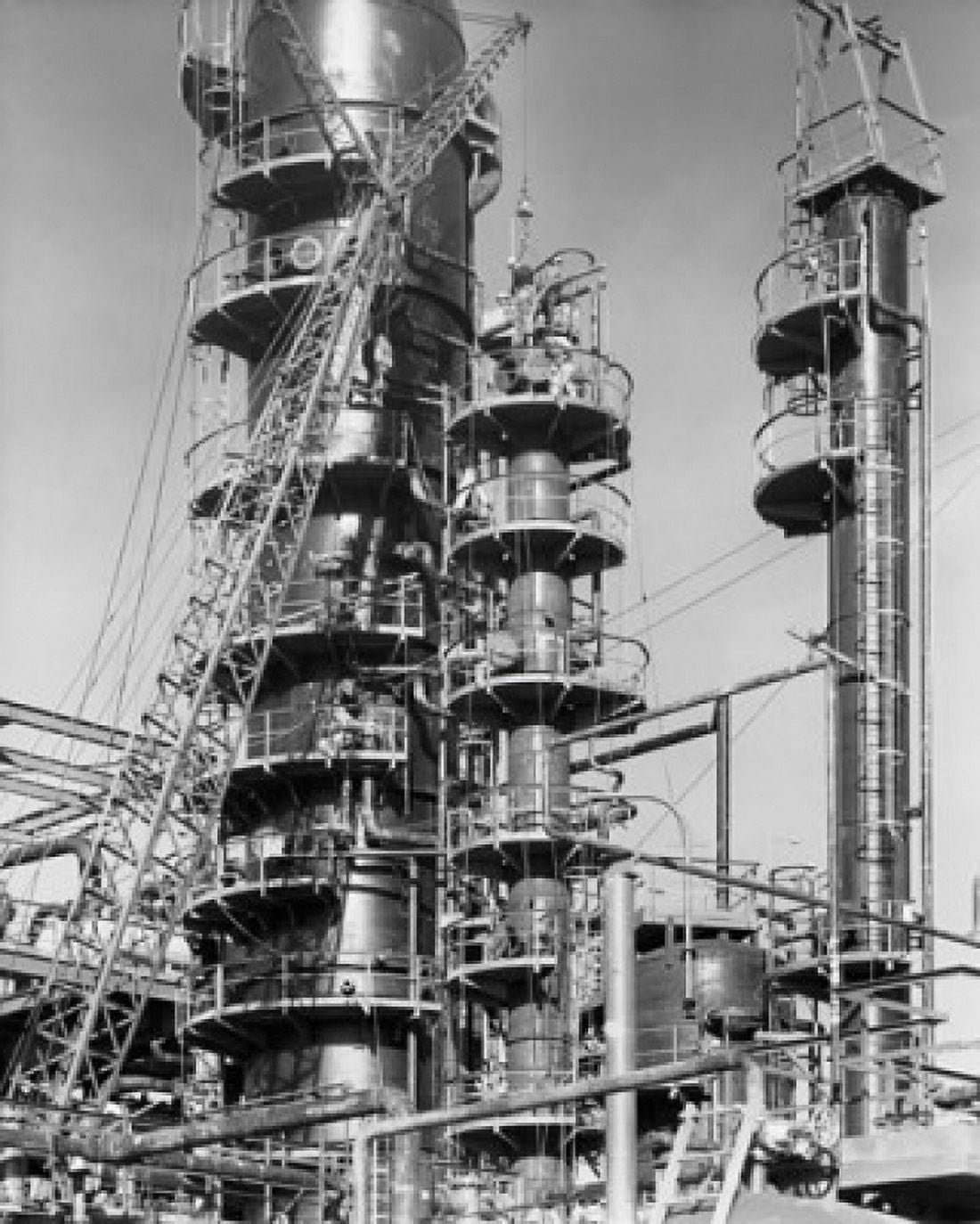 Oil refinery under construction Bay Petroleum Refinery Chalmette Louisiana USA Canvas Art - (18 x 24)