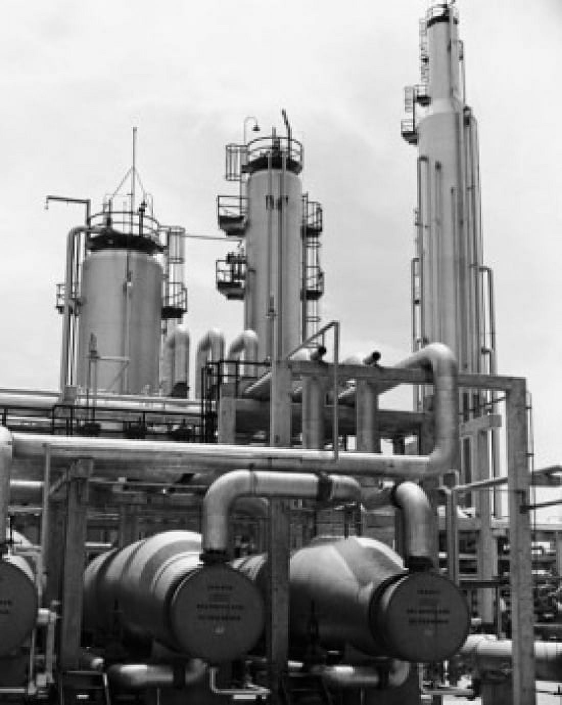 Oil tankers at an oil refinery Tidewater Oil Company Delaware USA Canvas Art - (18 x 24)