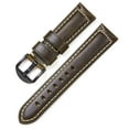 thumbnail image 1 of Oil wax leather strap men's retro watch band 20/22/24/26m, 1 of 16