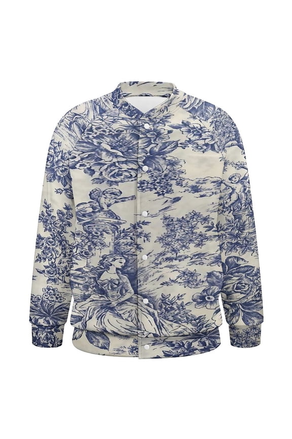 Oile De Jouy Baseball Jersey Fashion Ribbed Sleeve Man Women's Jacket Motion Tops XXS-6XL