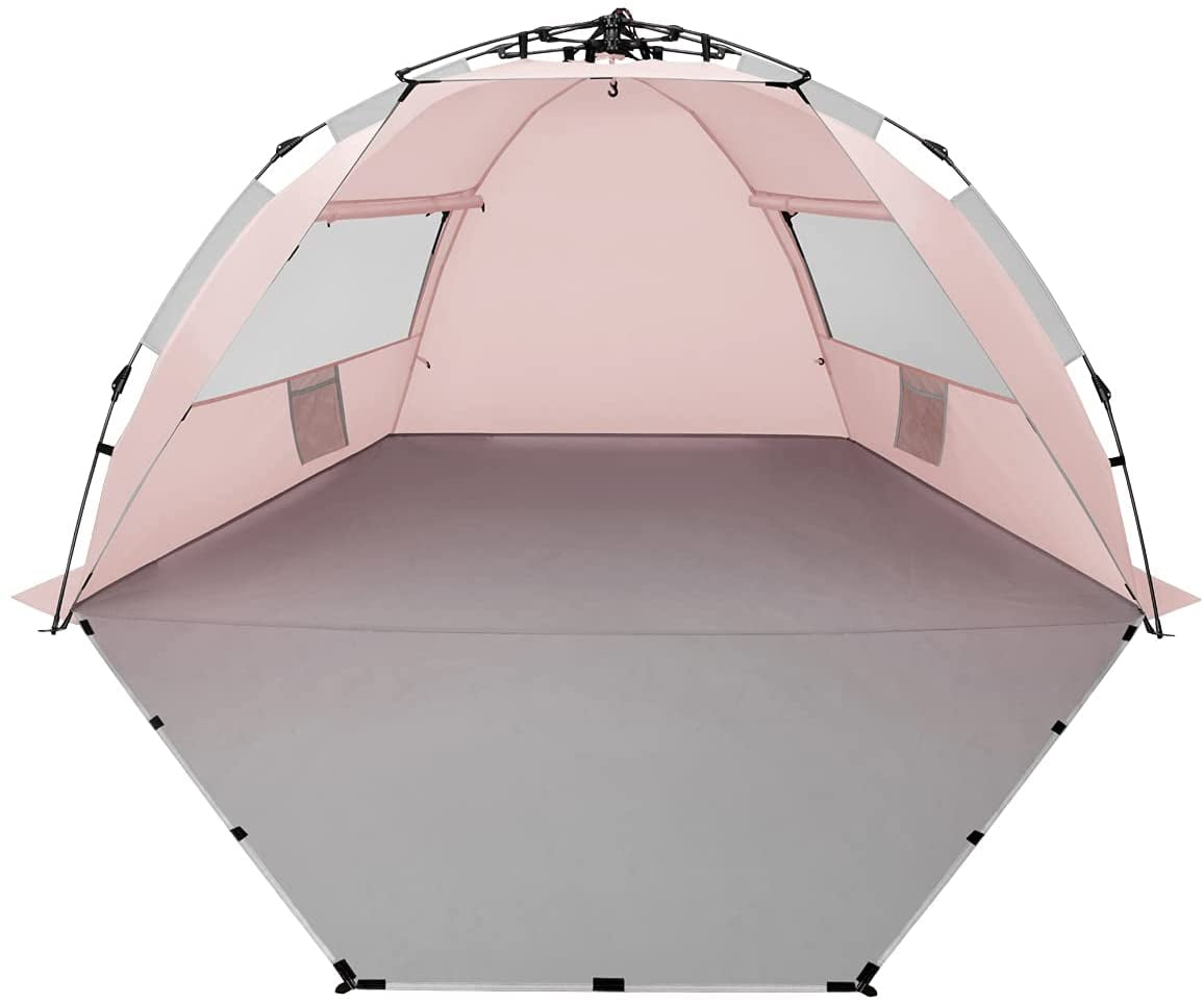 Oileus Beach Tent X-Large 4 Person Sun Shelter, Pop Up, Waterproof