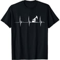 thumbnail image 1 of Oilfield Worker Heartbeat EKG Pulse Oil Rig American Gas T-Shirt, 1 of 3