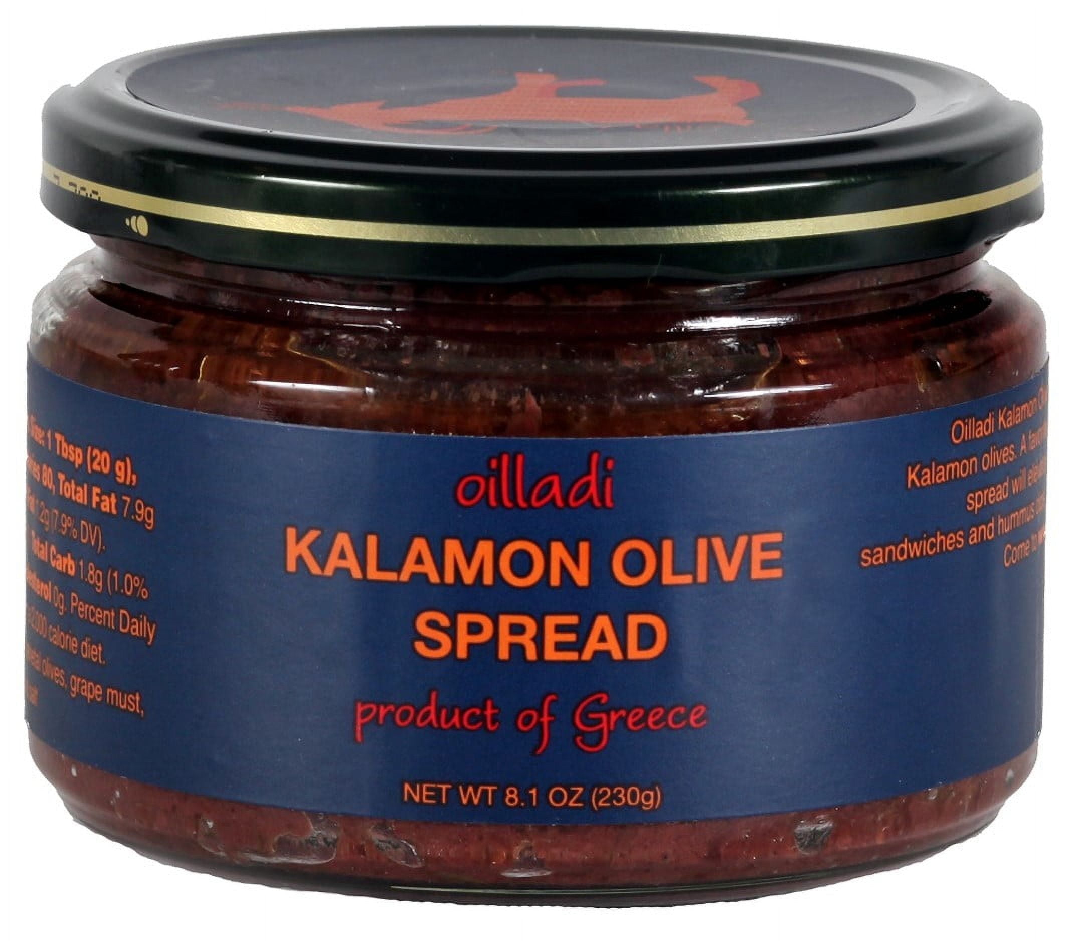 Oilladi Tapenade Kalamon Olive Spread Imported from Greece, 8.1 oz ...