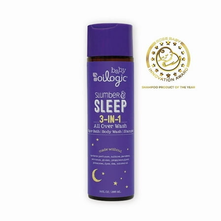 Oilogic 3 in 1 Slumber & Sleep Baby Safe Essential Oil Vapor Bath & Shampoo, 9 fl oz