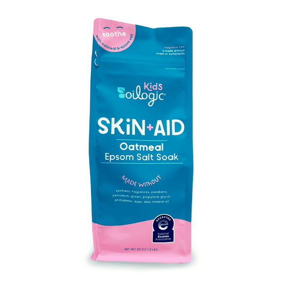 Oilogic Kids Skin+Aid Oatmeal Epsom Salt Soak, 32oz