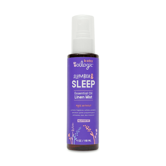 Oilogic Slumber & Sleep Essential Oil Linen Spray, Baby Sleep Spray, 4 oz