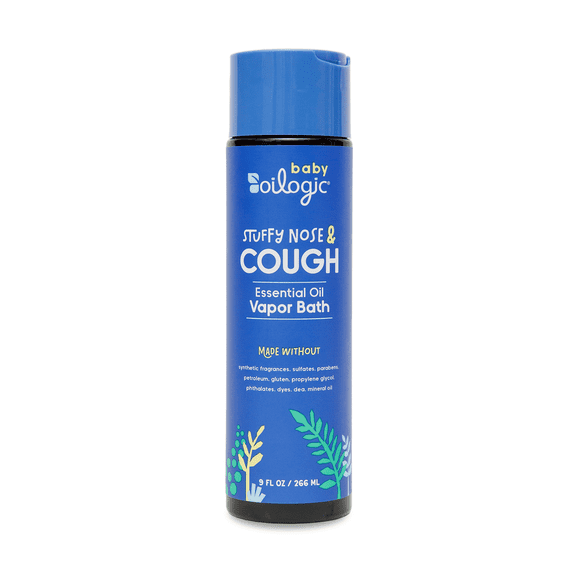 Oilogic Stuffy Nose & Cough, Essential Oil Vapor Bath for Baby, 9 fl oz