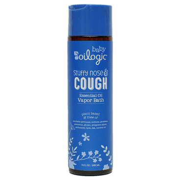 Oilogic Stuffy Nose & Cough, Essential Oil Vapor Bath for Baby, 9 oz