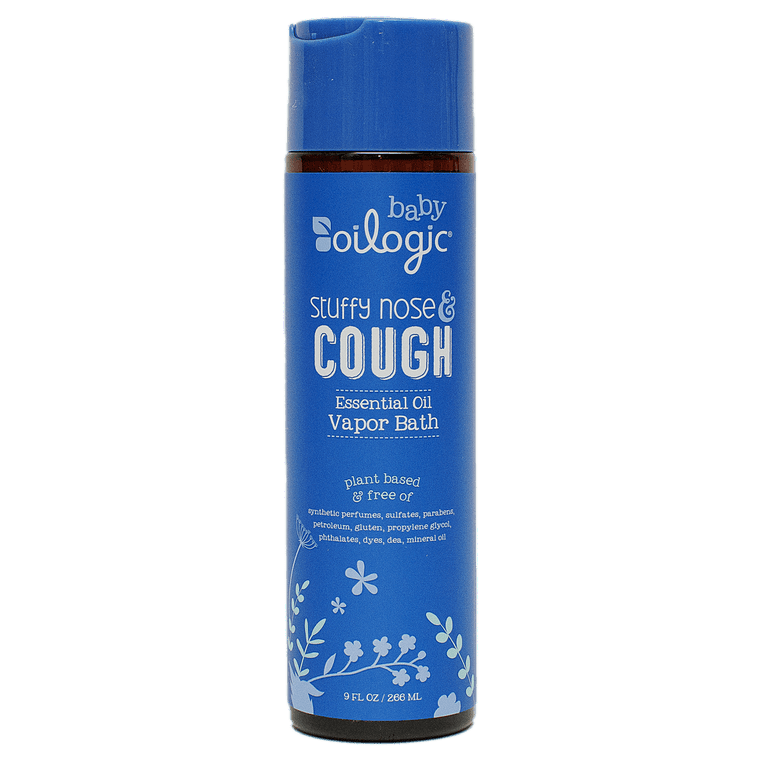 Oilogic Stuffy Nose & Cough, Essential Oil Vapor Bath for Baby, 9 oz