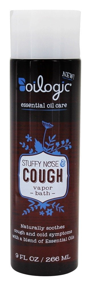 Oilogic Stuffy Nose & Cough Vapor Bath for Babies and Toddlers, 9 FL OZ ...