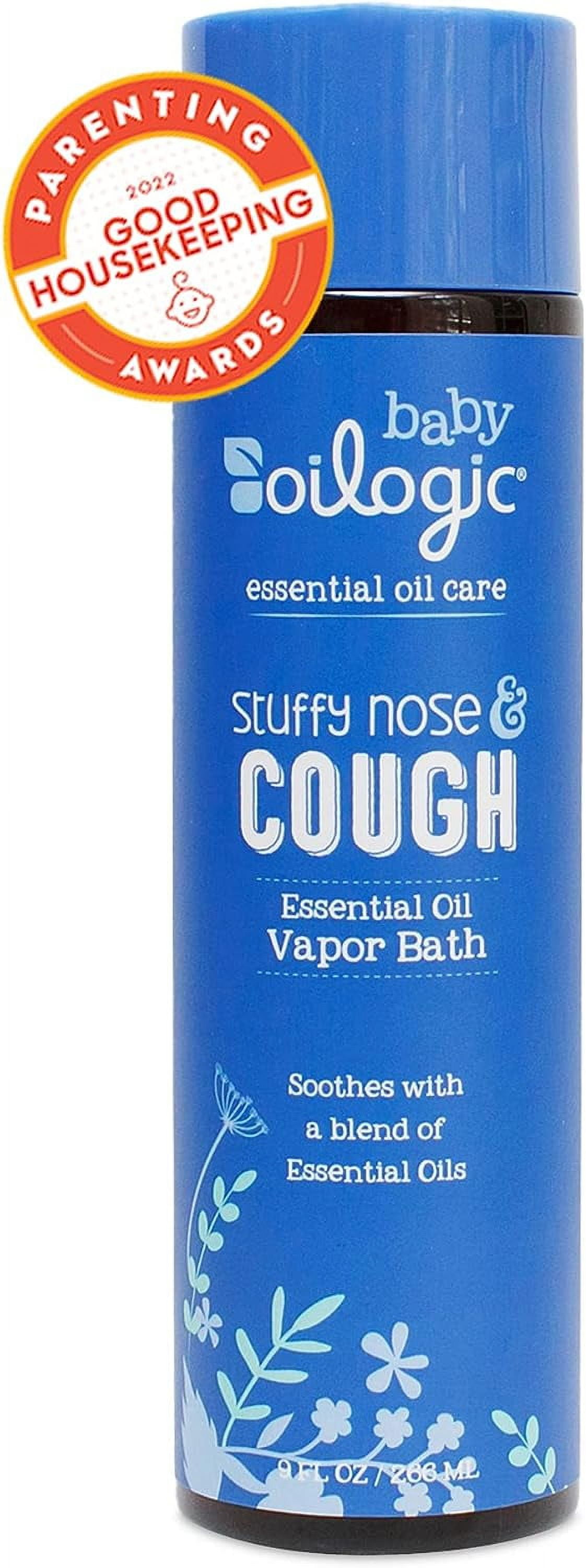 Oilogic Stuffy Nose and Cough Vapor Bath Relief for Babies & Toddlers