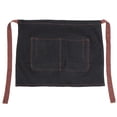 thumbnail image 1 of GETAJGHSD 1Pc Simple Black Cooking Apron Half-Length Home Apron Breathable Polyester Material, 1 of 6