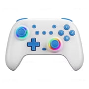 Oilsky 028 Wireless Gaming Controller Compatible with PC,iOS,and Android, Gamepad PC Joystick Gamepad Controller with Turbo Booster -White