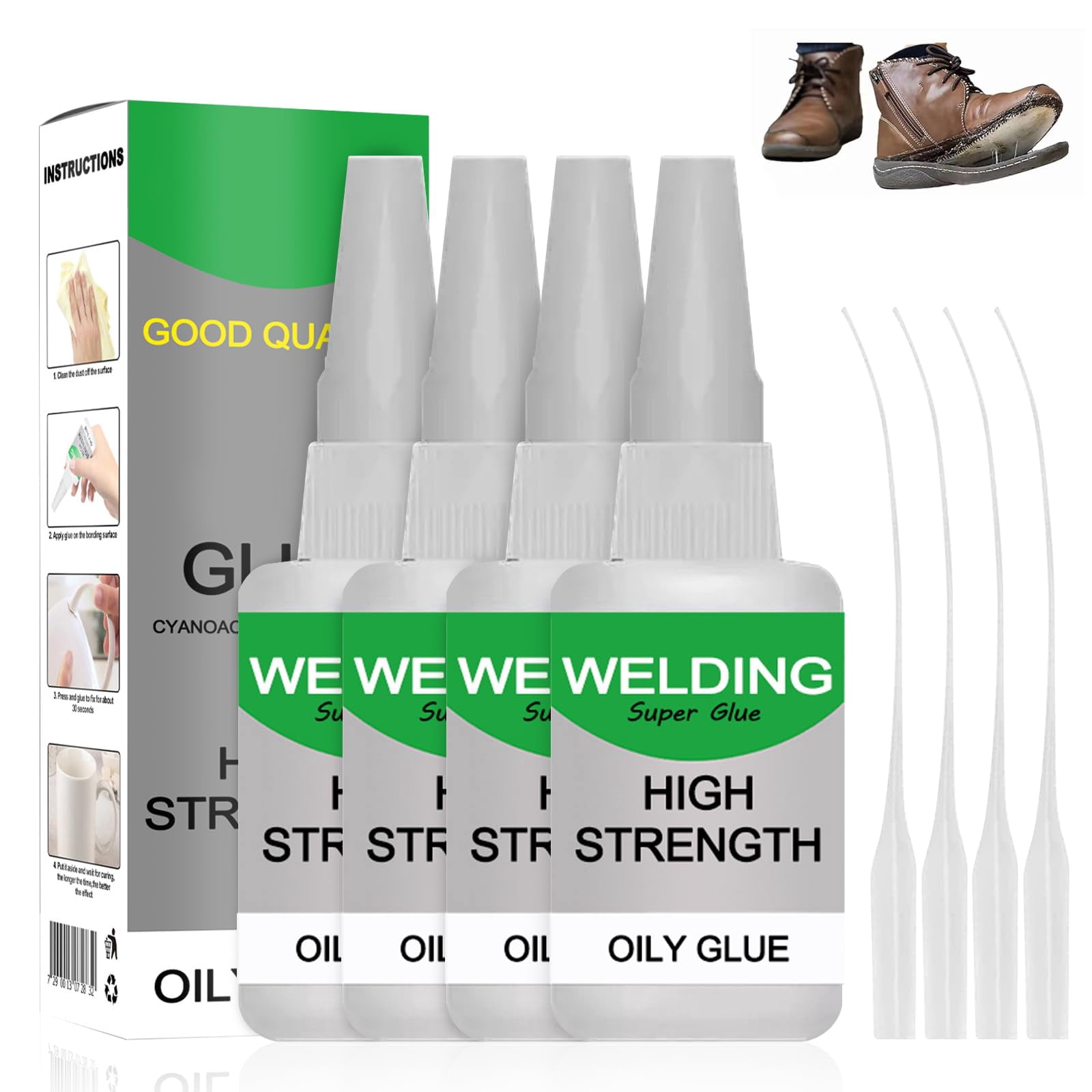 Oily Glue, High-Strength Multi-Material Repair Adhesive for Metal Plastic Wood Ceramic Leather, Precision Nozzle
